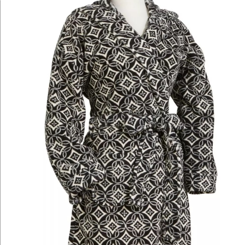 Vera Bradley Hooded Fleece Robe Bathrobe in Concerto  SM/Med Retail $58.00 NWT